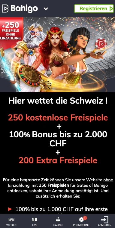 bahigo casino freispiele ohne einzahlung