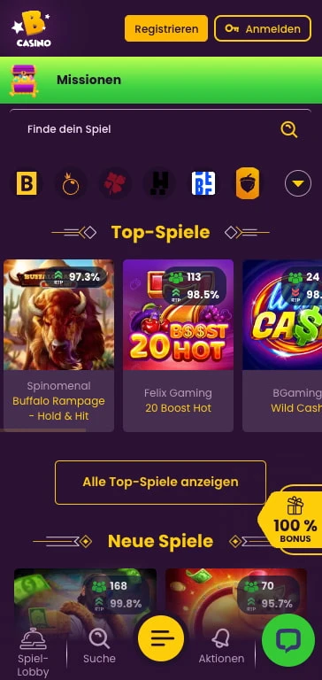 bizzo casino spiele