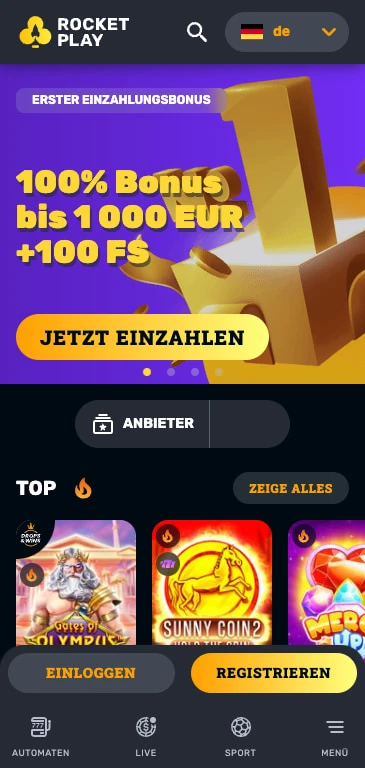 rocketplay casino willkommensbonus