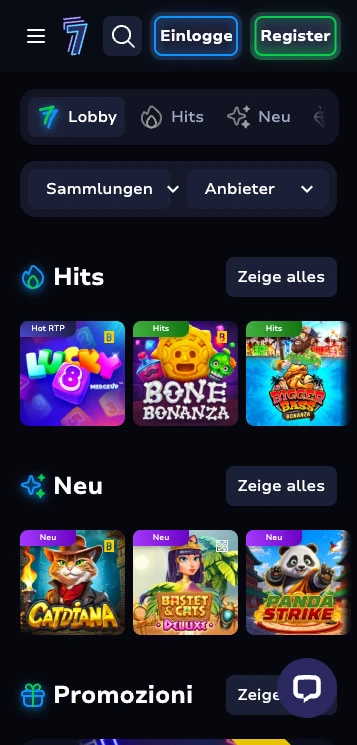 7bitcasino spieleauswahl