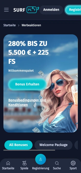 surfplay casino willkommensbonus