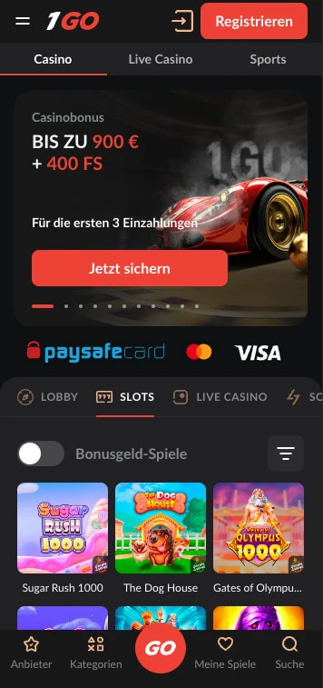 1go casino bonus