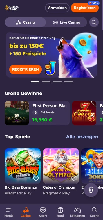 coolzino casino bonus