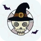 halloween schaedel icon