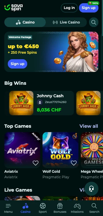 savaspin casino bonus