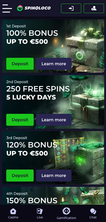 spinoloco casino bonus