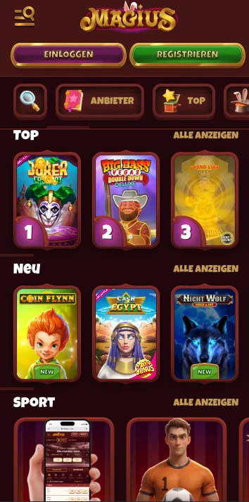 magius casino spiele